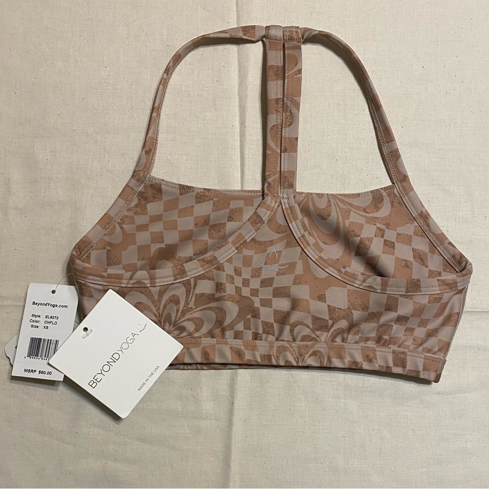 Beyond Yoga Tan Sports Bra